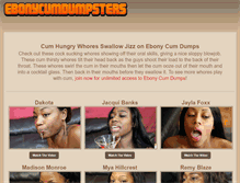 Tablet Screenshot of ebonycumdumpsters.com